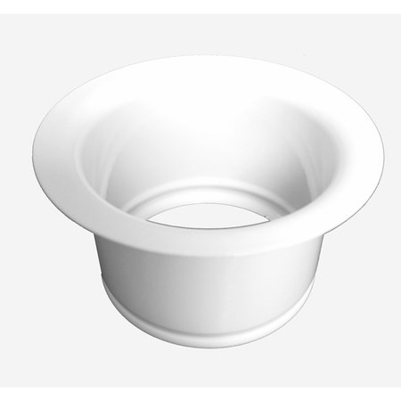 MR. SCRAPPY White Extended Sink Flange for 3-Bolt Garbage Disposal Mounts, Universal 21-ESF3-WH